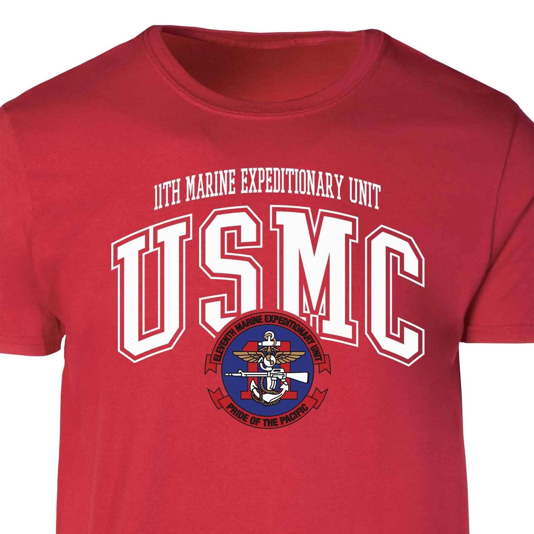 11th MEU Pride Of The Pacific Arched Patch Graphic T-shirt