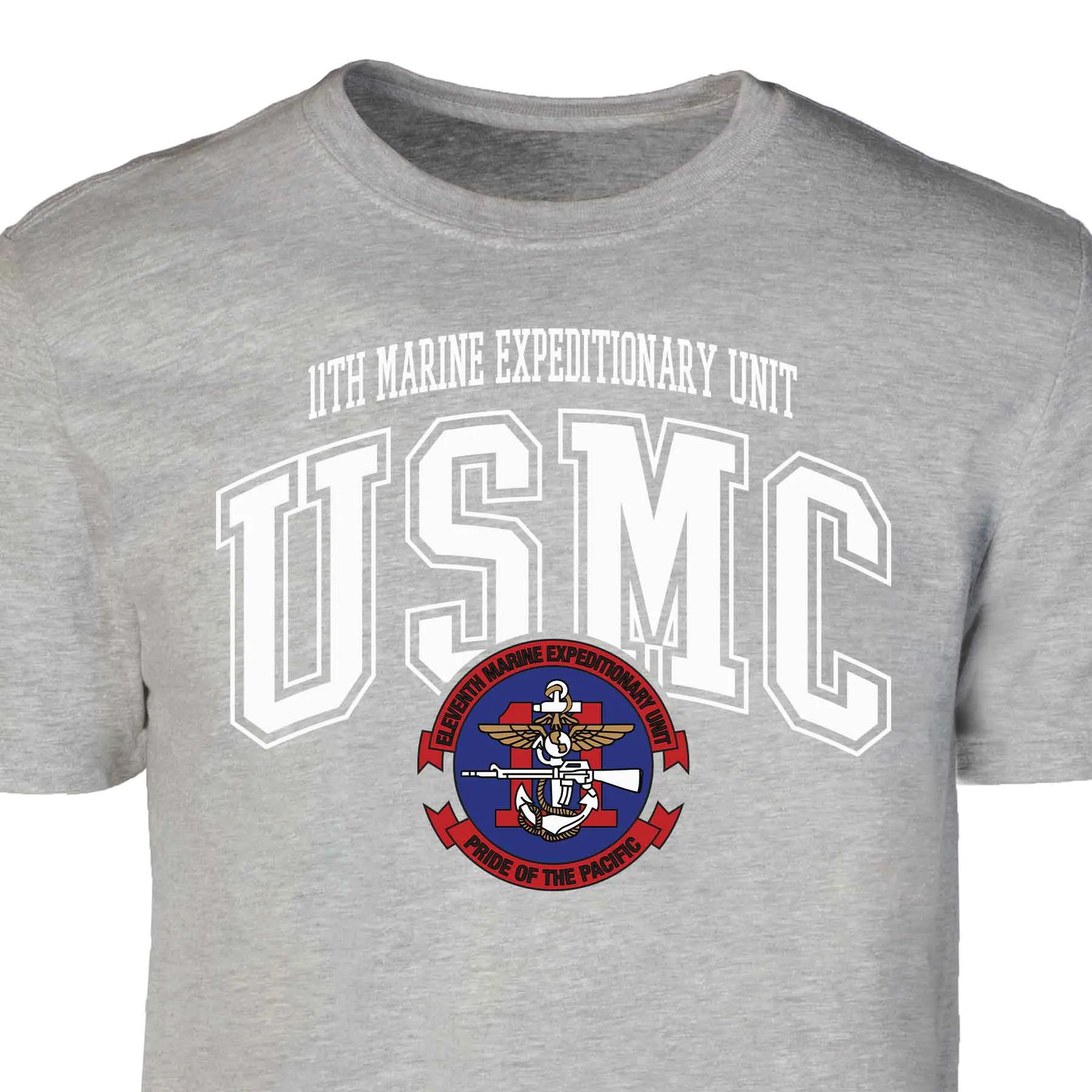 11th MEU Pride Of The Pacific Arched Patch Graphic T-shirt