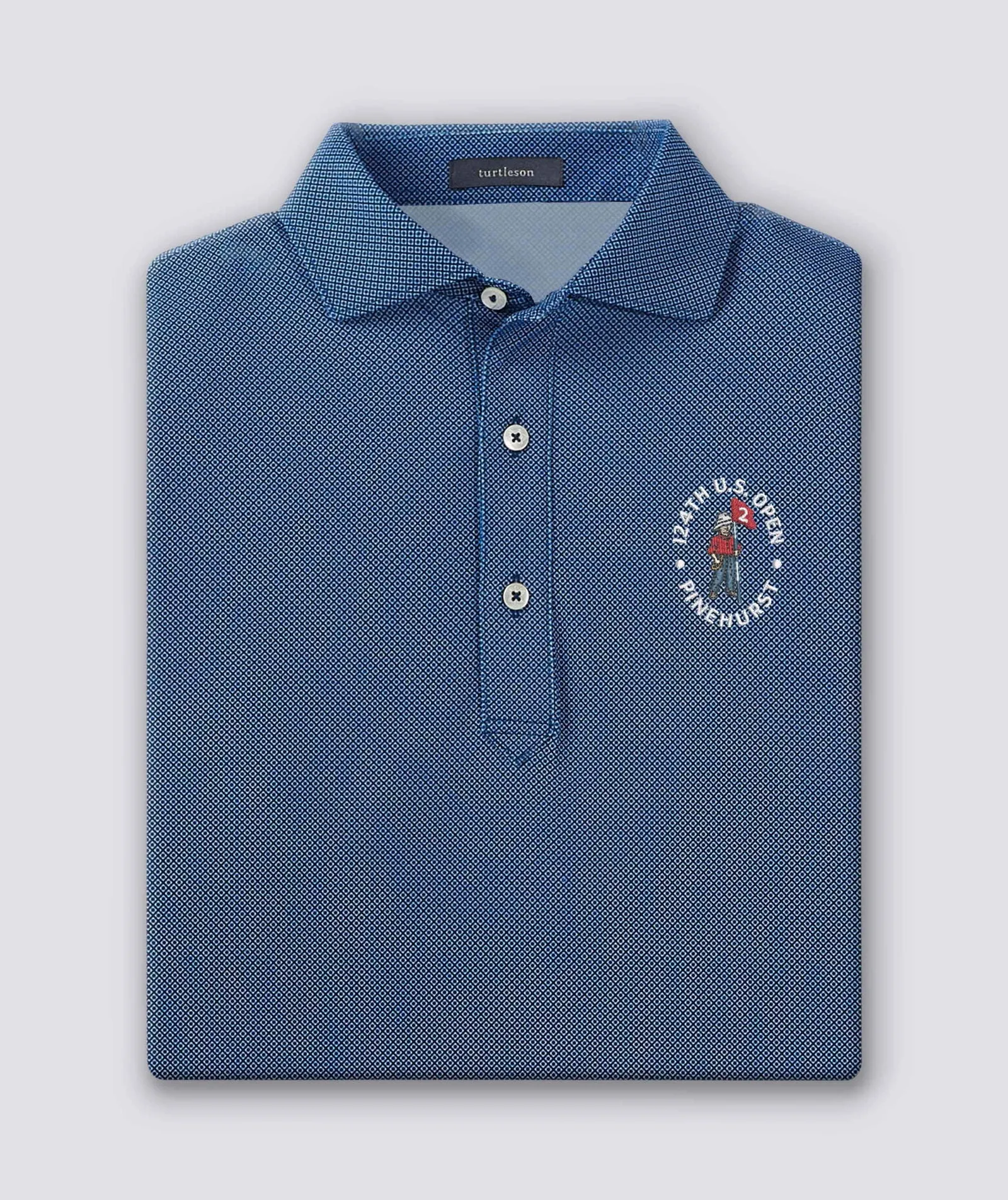 124th U.S. Open - Clarence Mini Diamond Jacquard Performance Polo