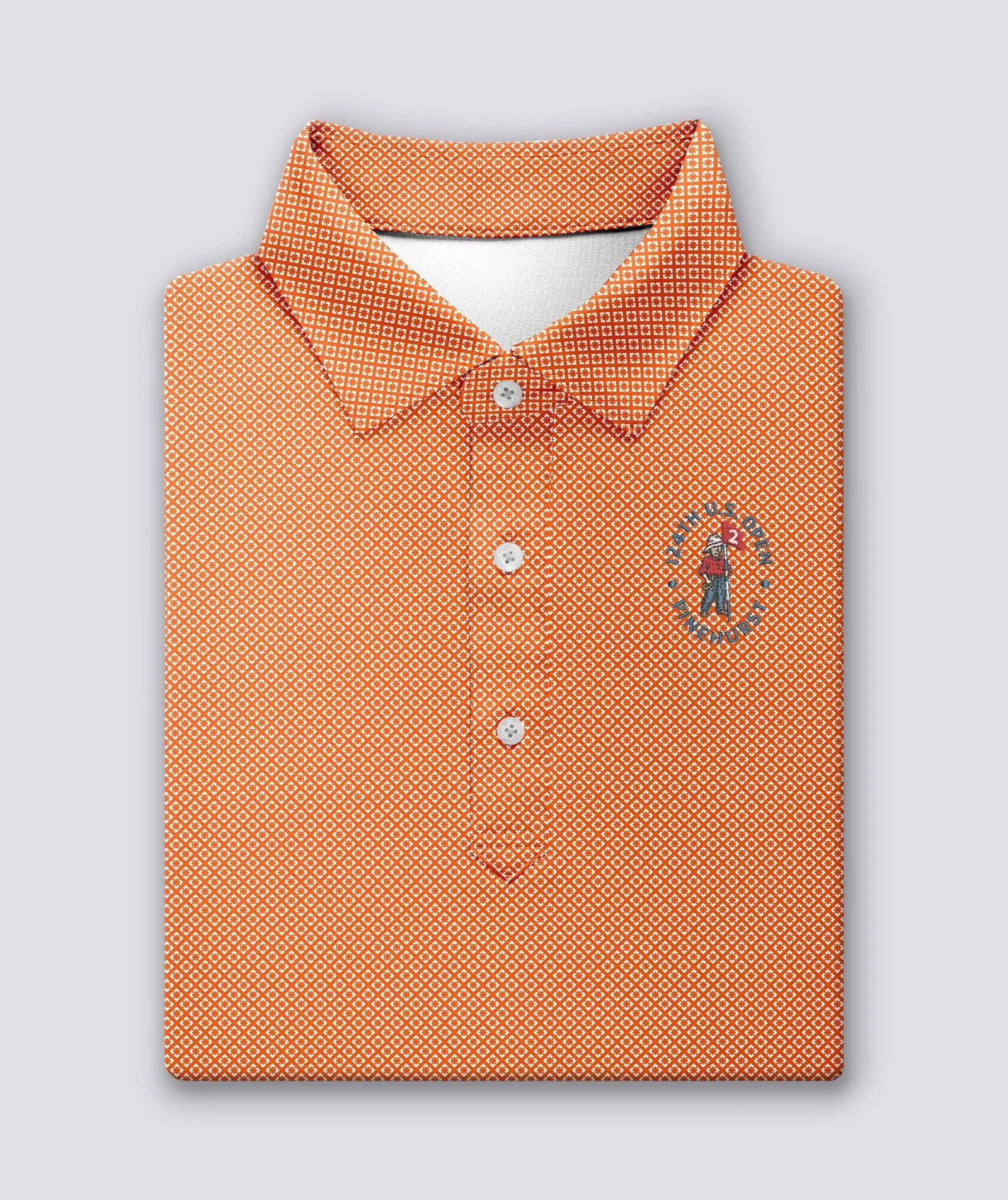 124th U.S. Open - Clarence Mini Diamond Jacquard Performance Polo