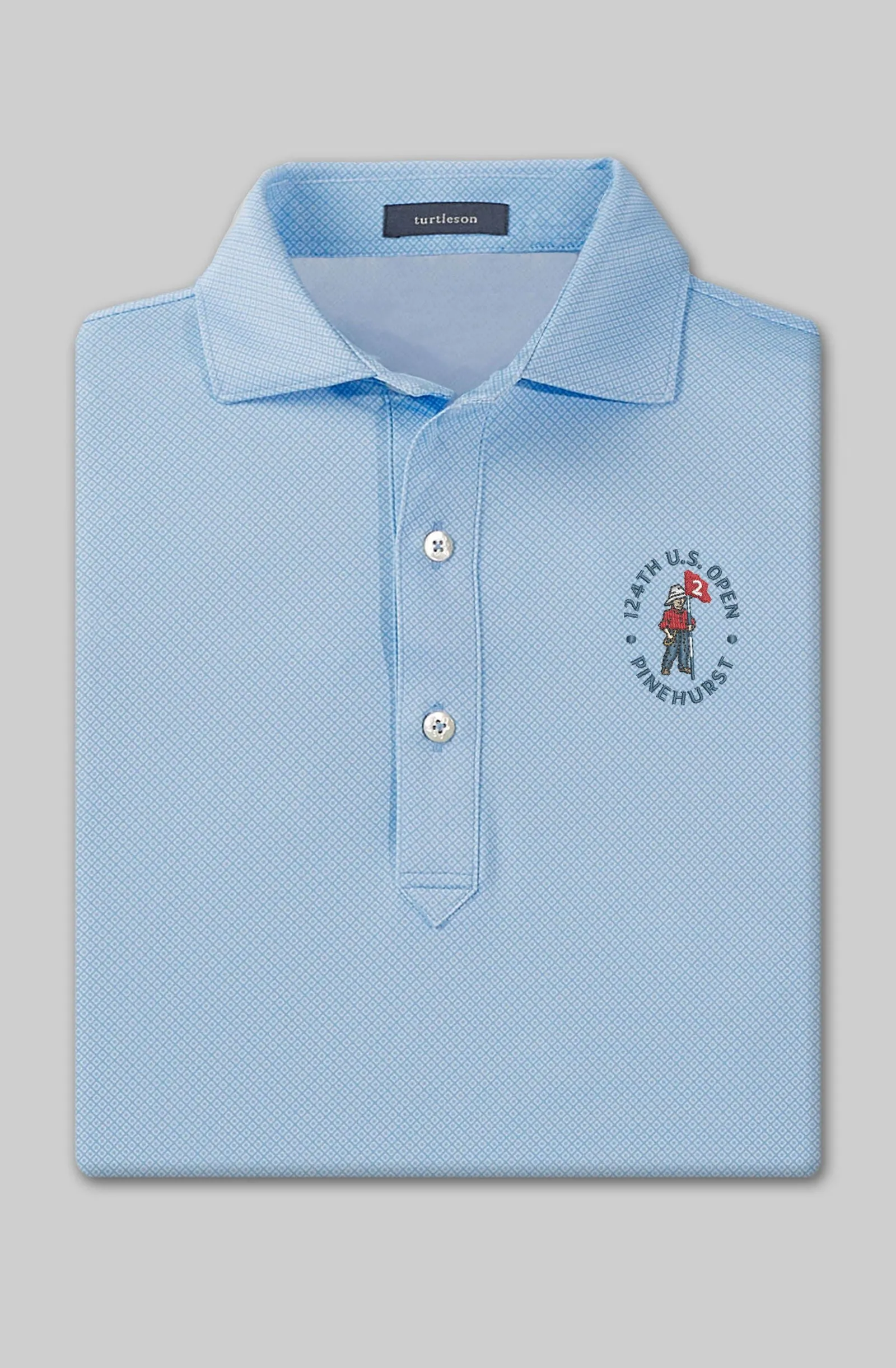 124th U.S. Open - Clarence Mini Diamond Jacquard Performance Polo