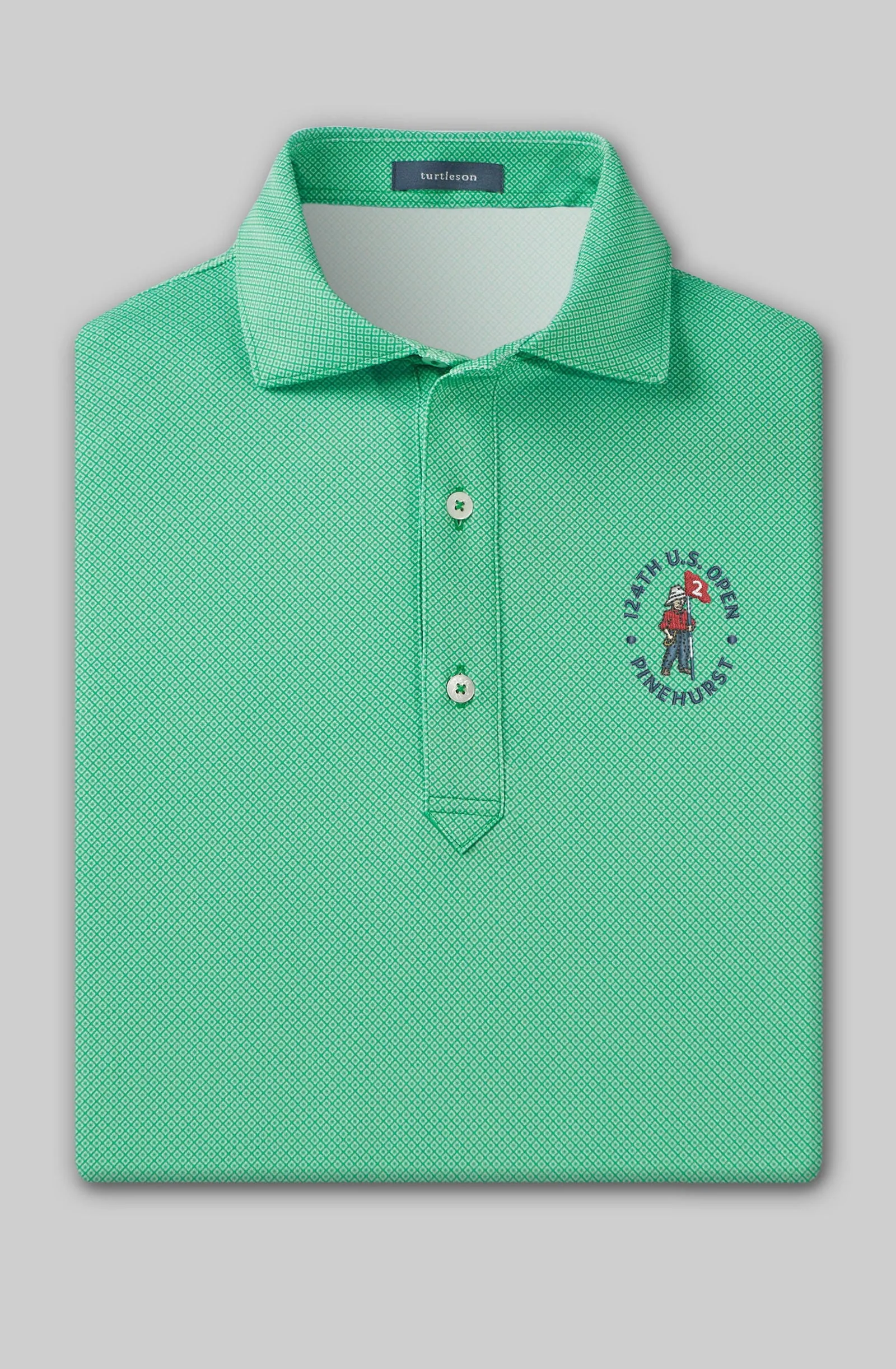 124th U.S. Open - Clarence Mini Diamond Jacquard Performance Polo