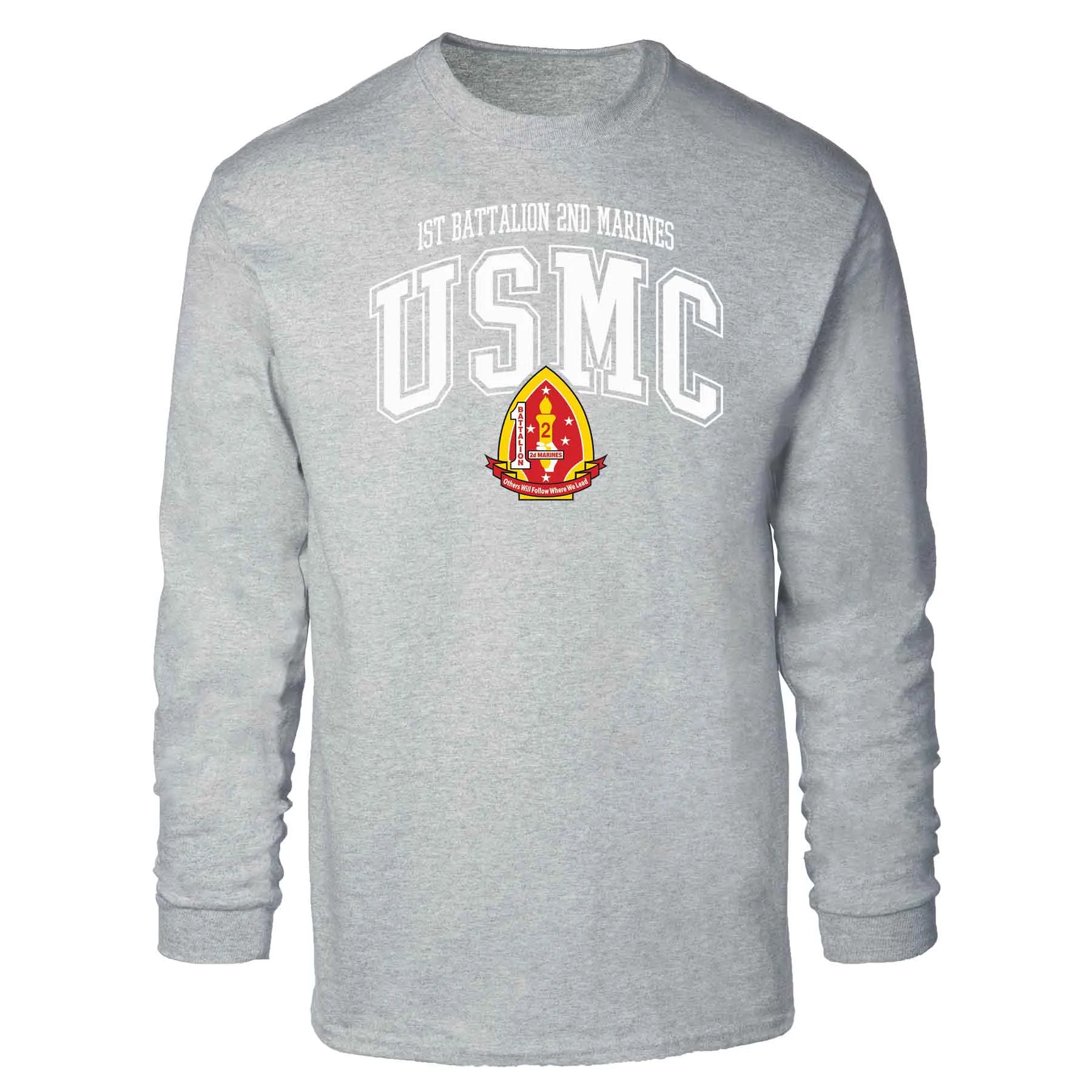 1st Battalion 2nd Marines Arched Long Sleeve T-shirt