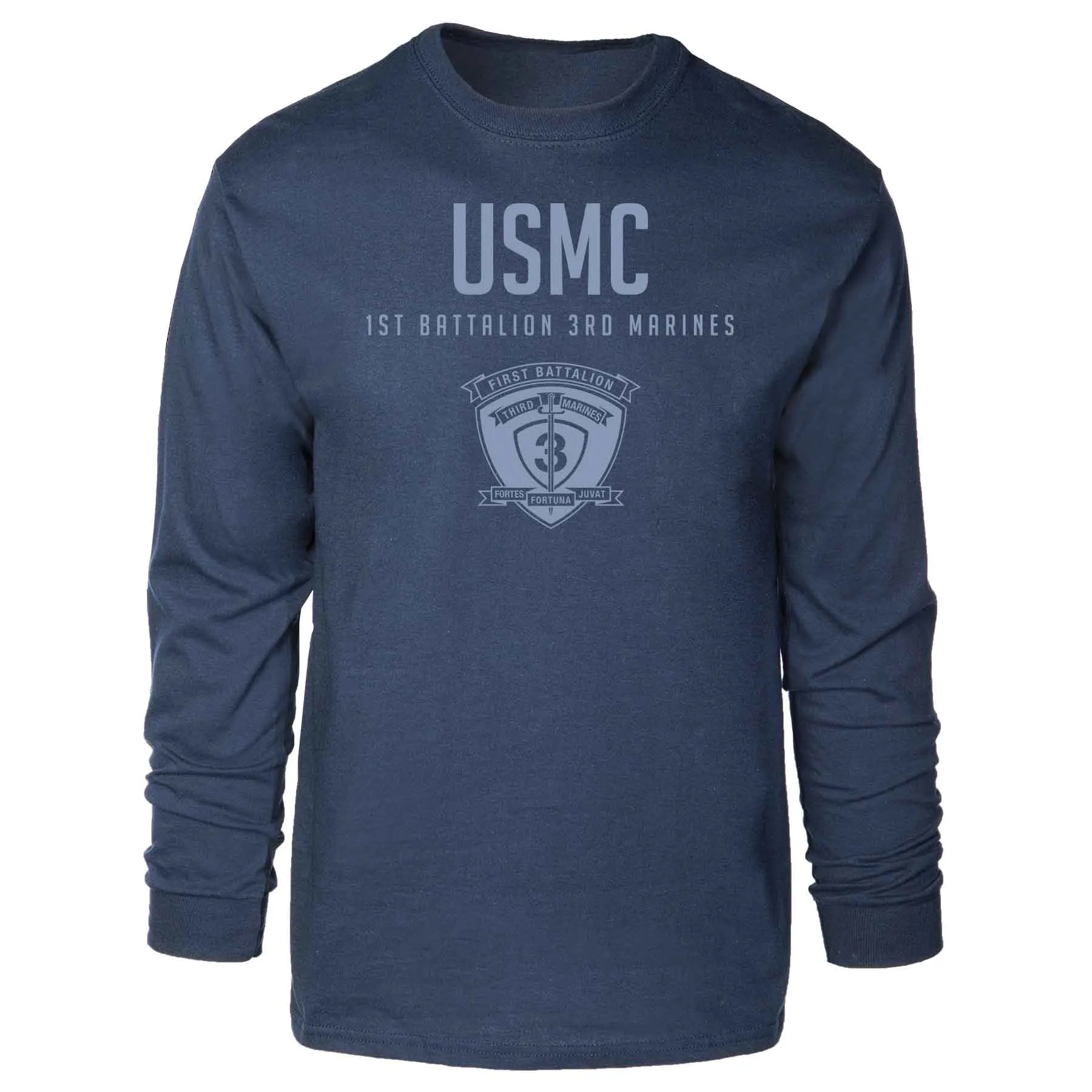 1st Battalion 3rd Marines Tonal Long Sleeve T-shirt