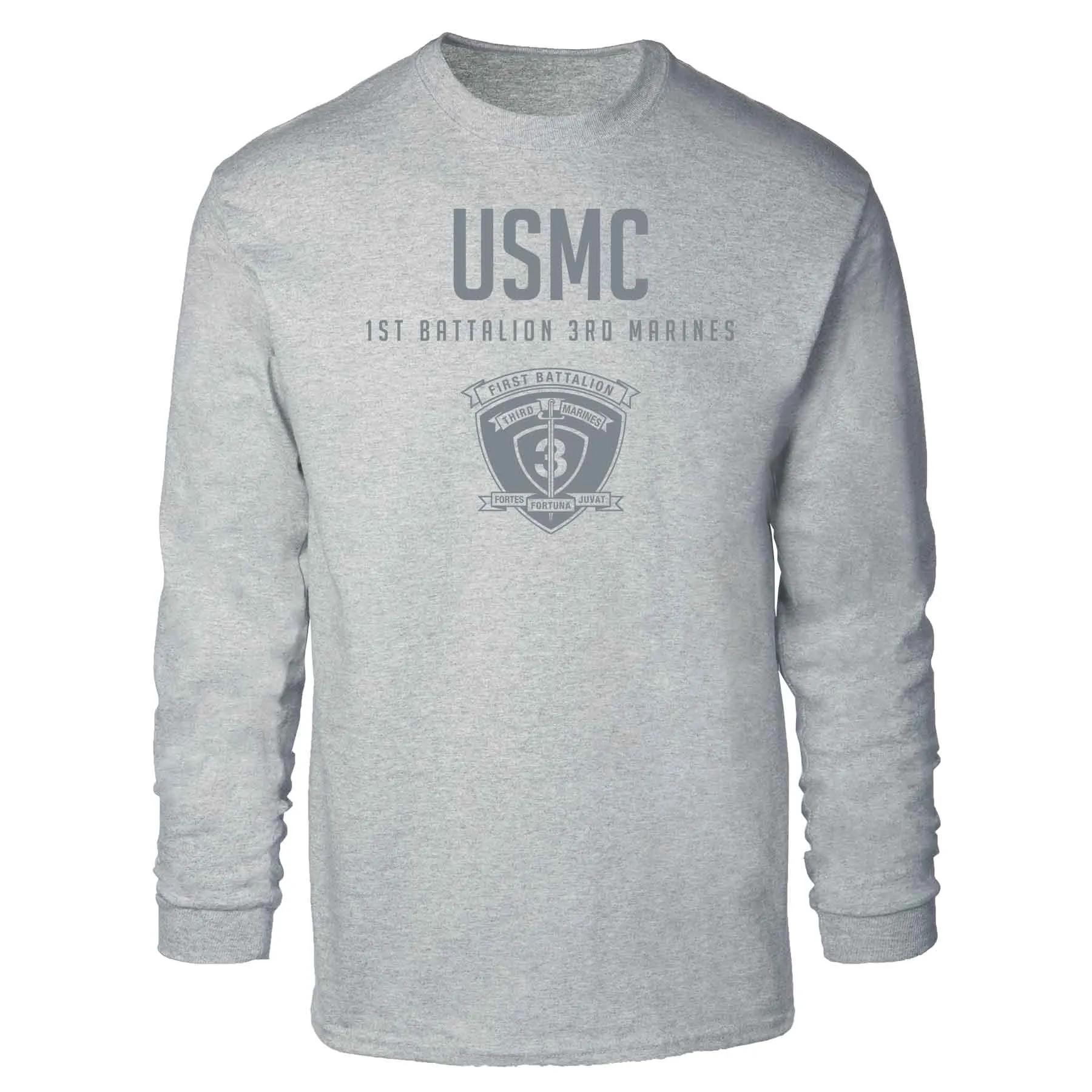 1st Battalion 3rd Marines Tonal Long Sleeve T-shirt