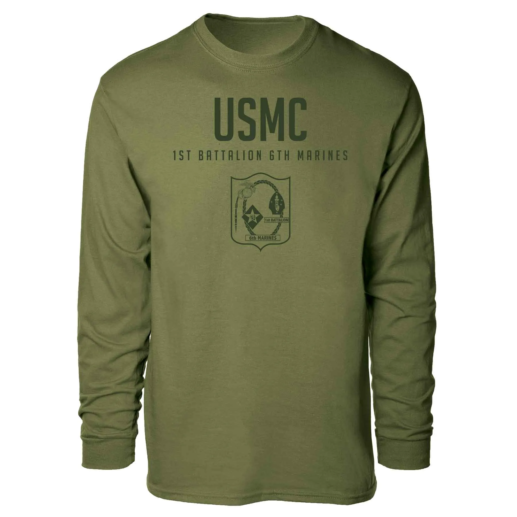 1st Battalion 6th Marines Tonal Long Sleeve T-shirt