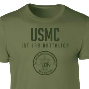 1st LAR Battalion Tonal Patch Graphic T-shirt