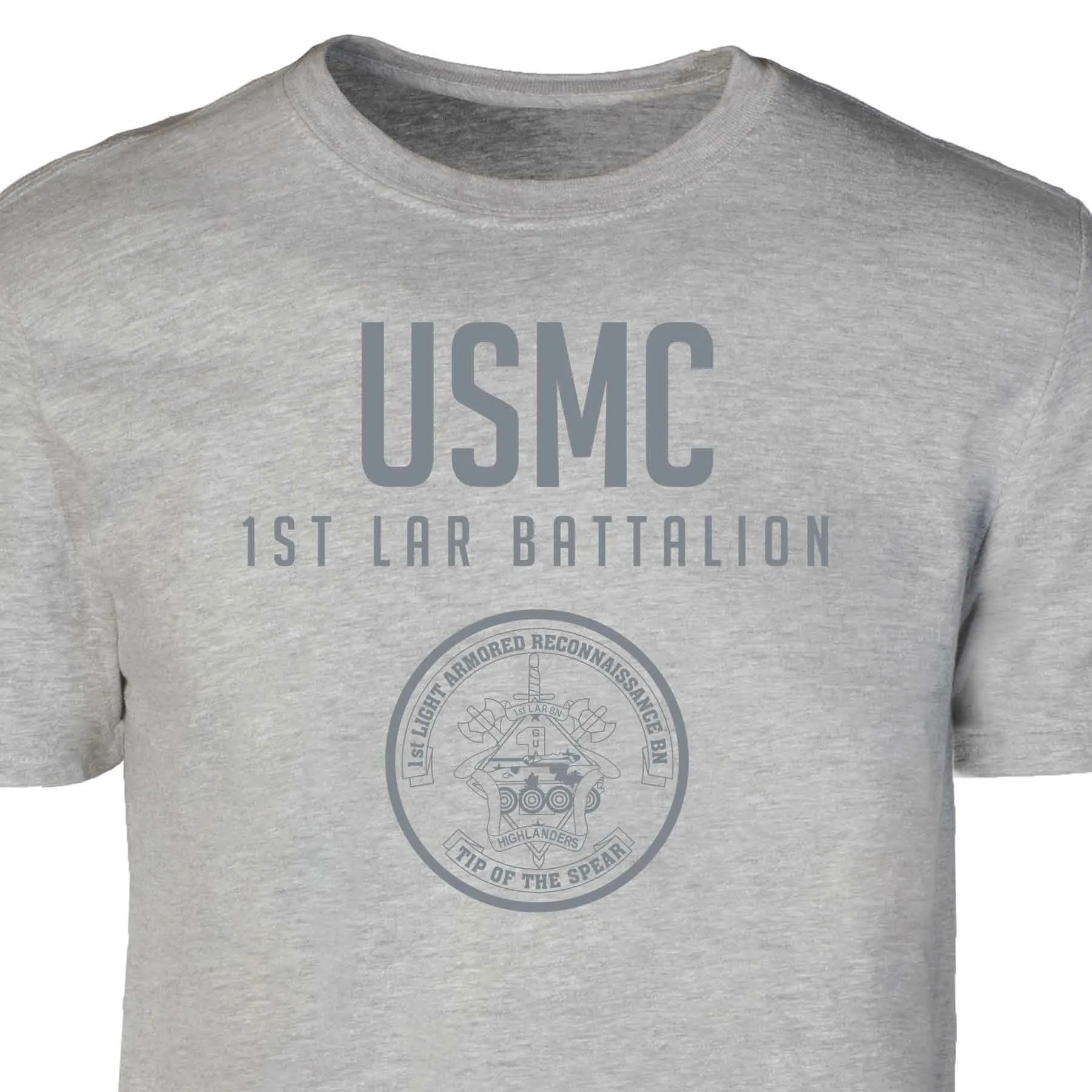 1st LAR Battalion Tonal Patch Graphic T-shirt