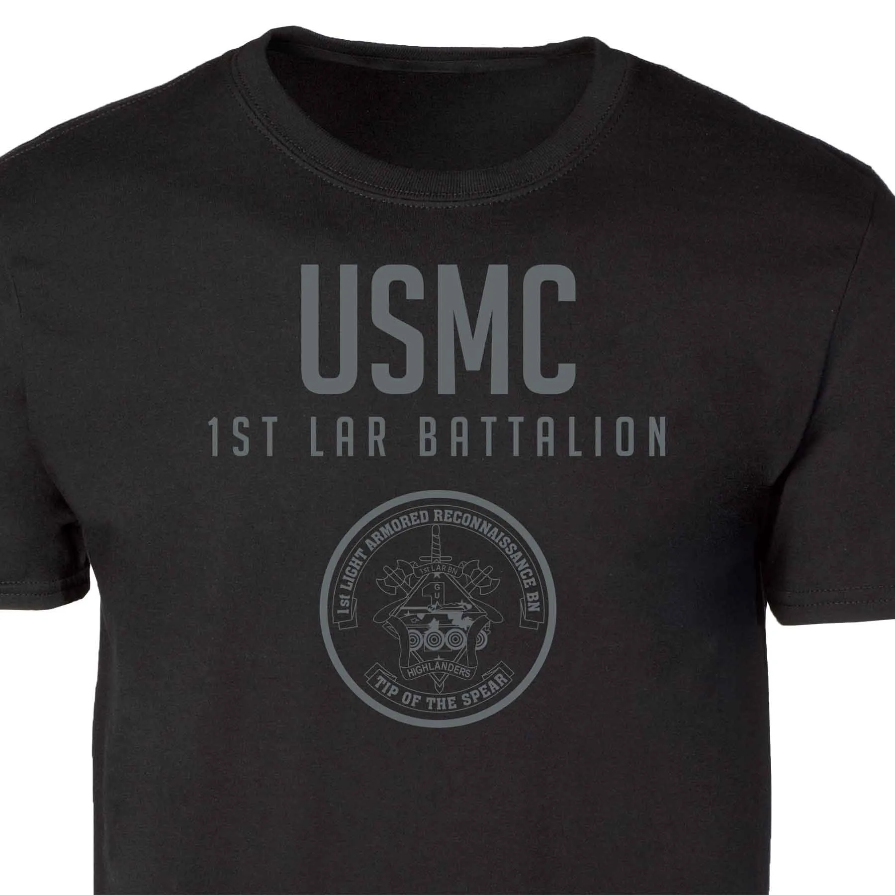 1st LAR Battalion Tonal Patch Graphic T-shirt