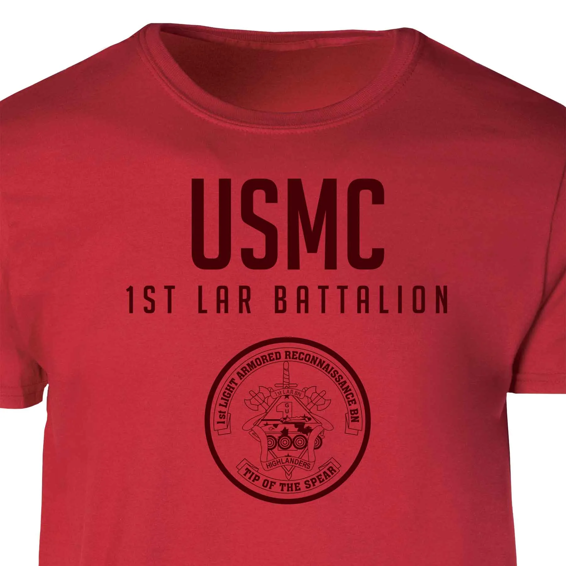 1st LAR Battalion Tonal Patch Graphic T-shirt