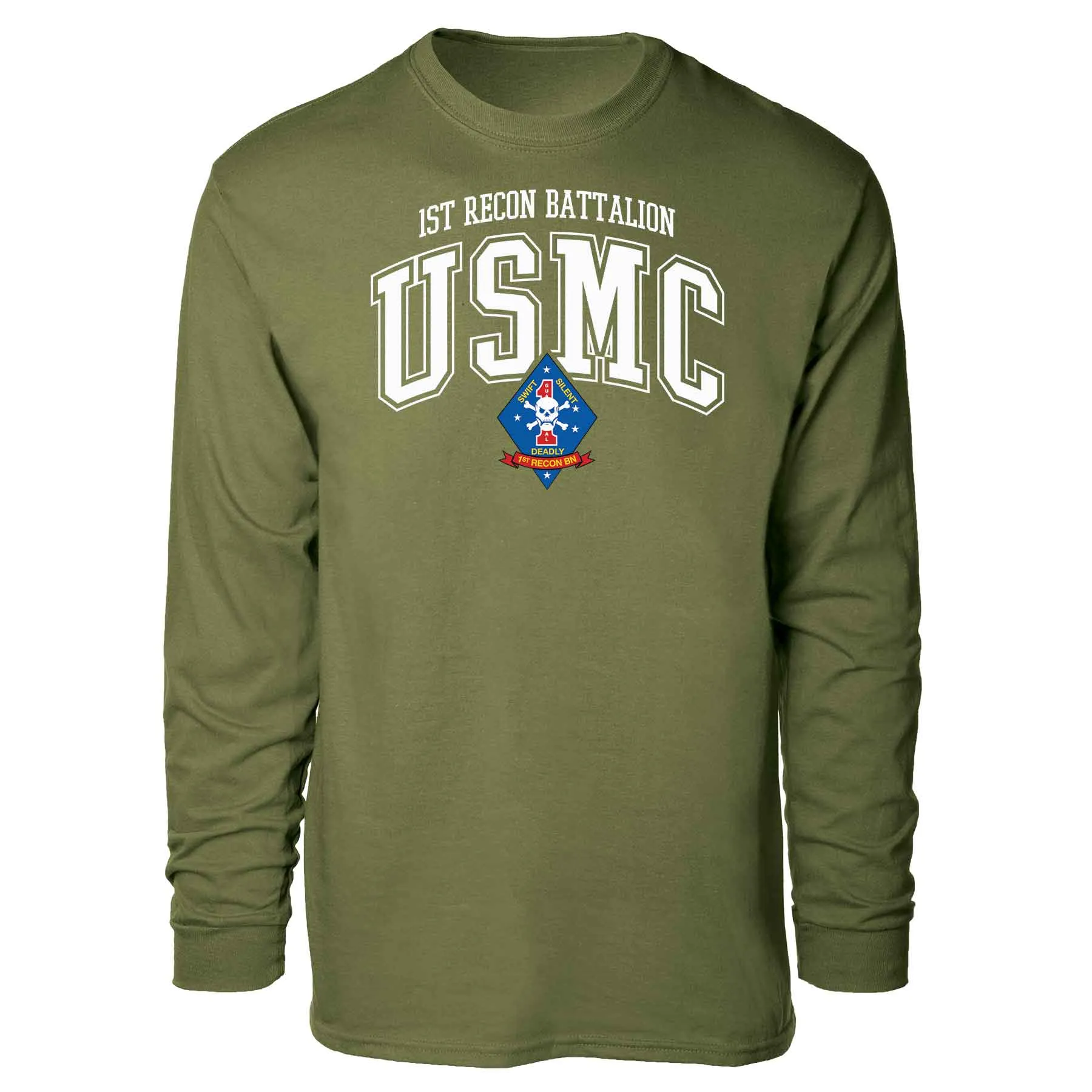 1st Recon Battalion Arched Long Sleeve T-shirt