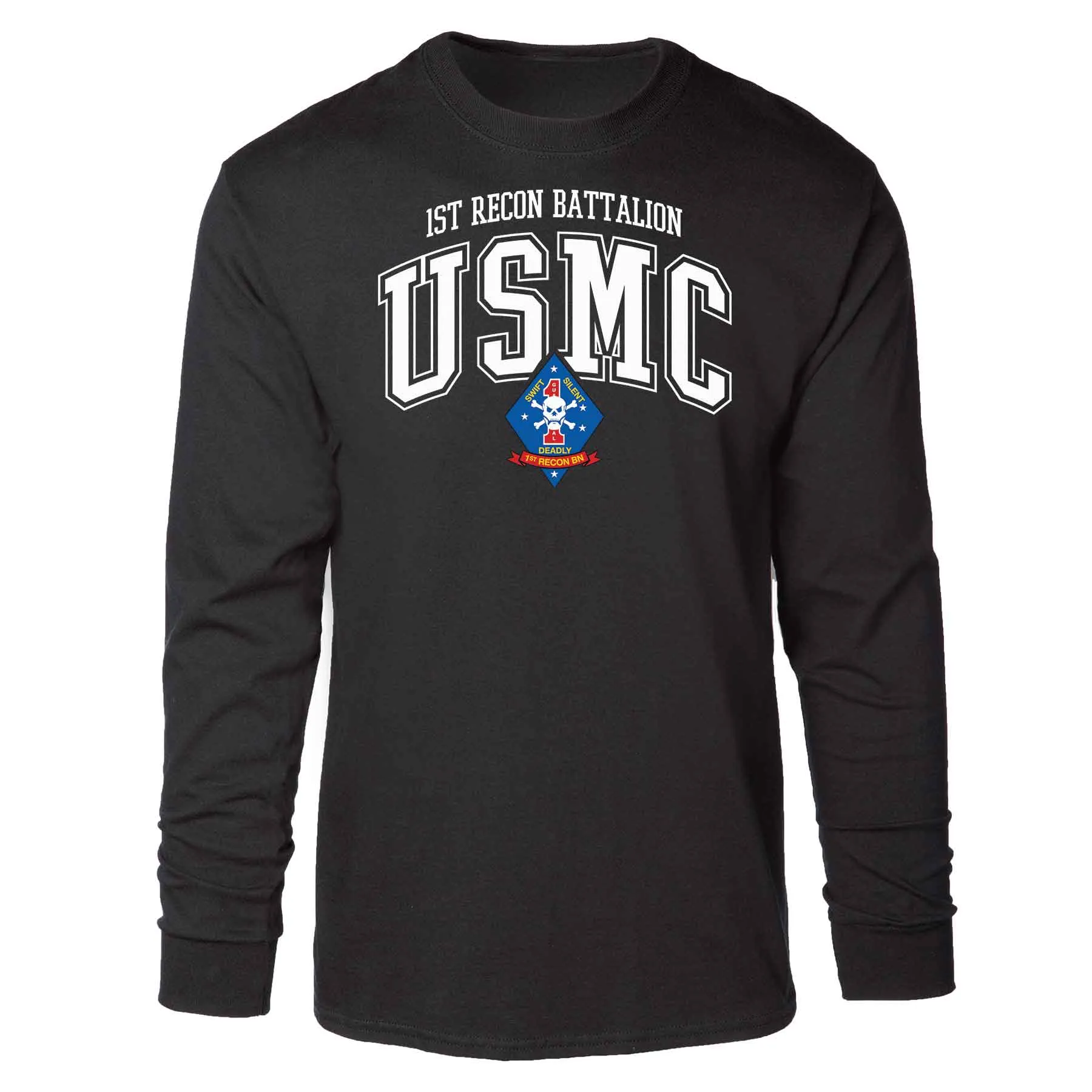 1st Recon Battalion Arched Long Sleeve T-shirt