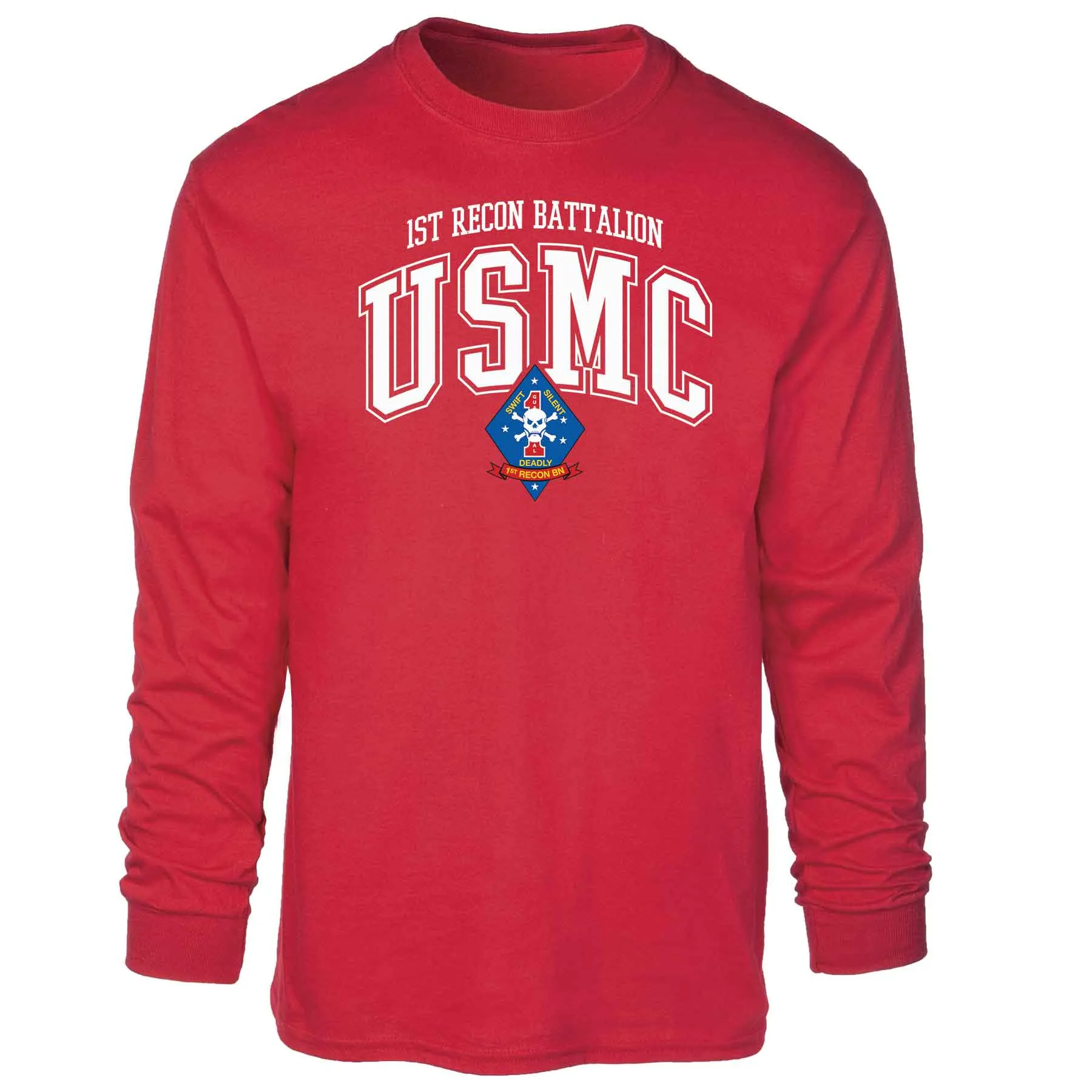 1st Recon Battalion Arched Long Sleeve T-shirt