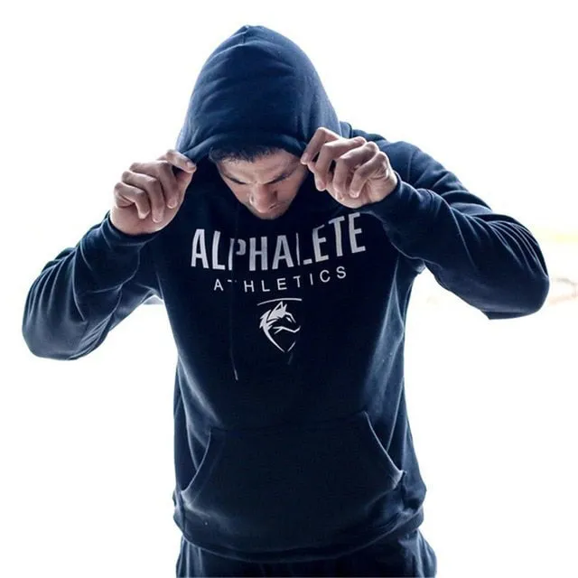 2018 Men gyms hoodies men Fitness bodybuilding Sweatshirt Crossfit pullover sportswear male workout Hooded Jacket clothing