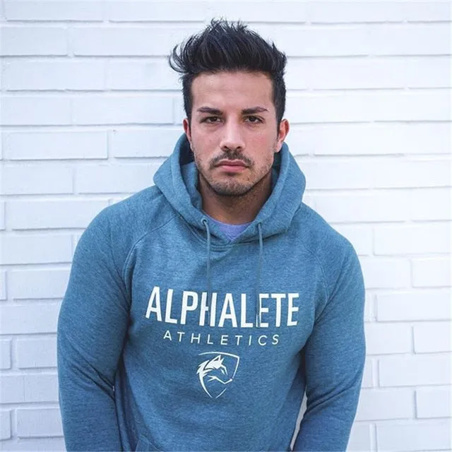 2018 Men gyms hoodies men Fitness bodybuilding Sweatshirt Crossfit pullover sportswear male workout Hooded Jacket clothing