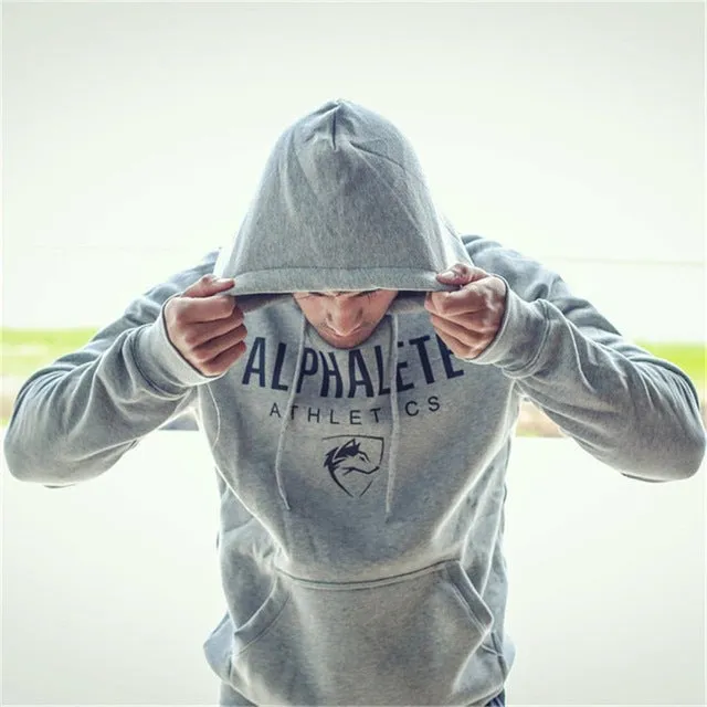 2018 Men gyms hoodies men Fitness bodybuilding Sweatshirt Crossfit pullover sportswear male workout Hooded Jacket clothing