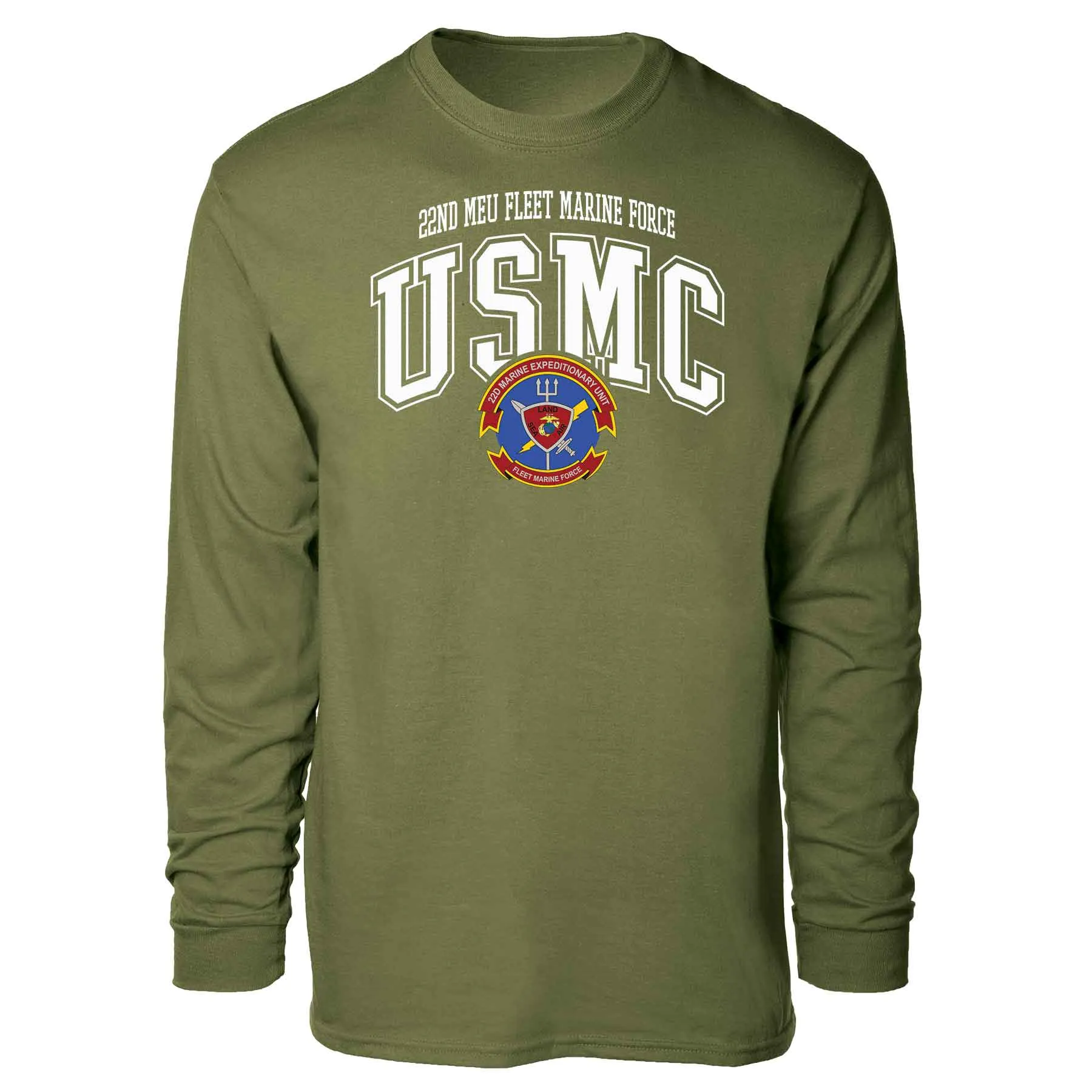 22nd MEU Fleet Marine Force Arched Long Sleeve T-shirt