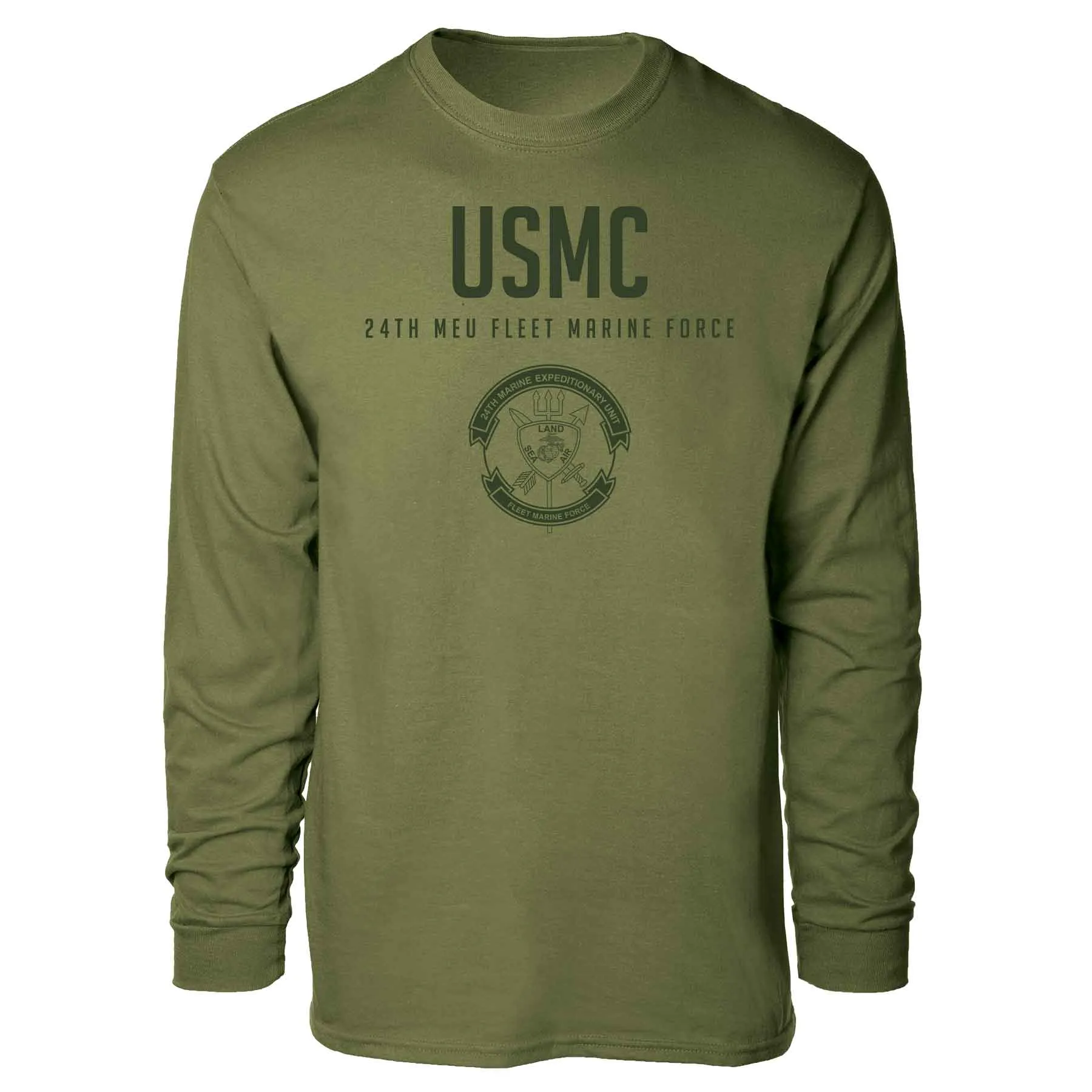 24th MEU Fleet Marine Force Tonal Long Sleeve T-shirt