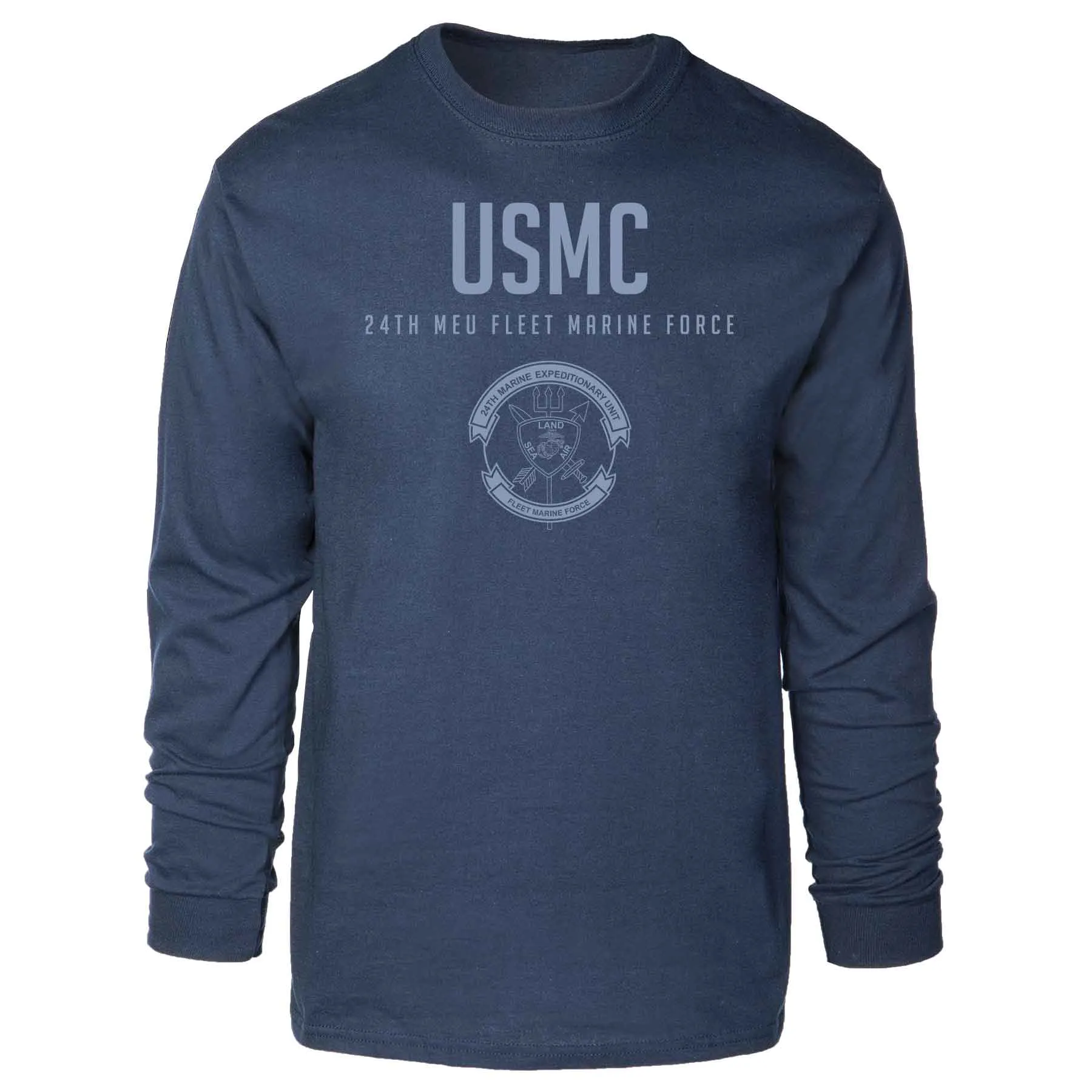 24th MEU Fleet Marine Force Tonal Long Sleeve T-shirt