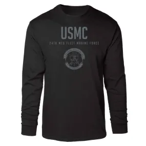 24th MEU Fleet Marine Force Tonal Long Sleeve T-shirt