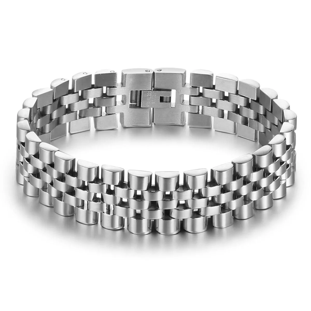 316L Stainless Steel Watch Belt Style Stylish Bracelet For Men