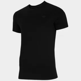 4F Mens Round Neck T-shirt - Black