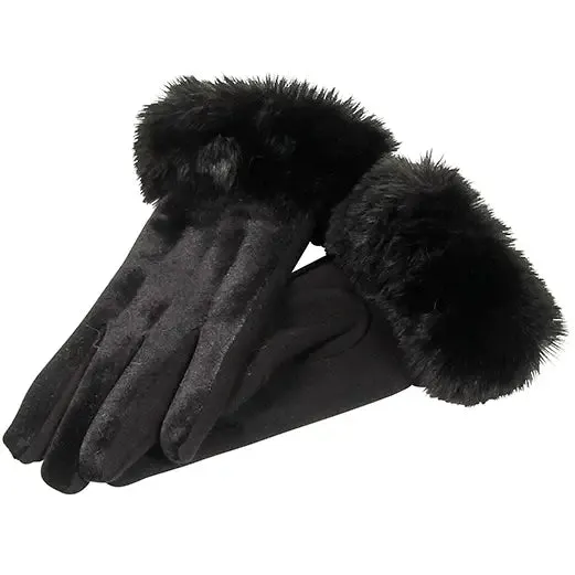 8982 FAUX FUR GLOVES