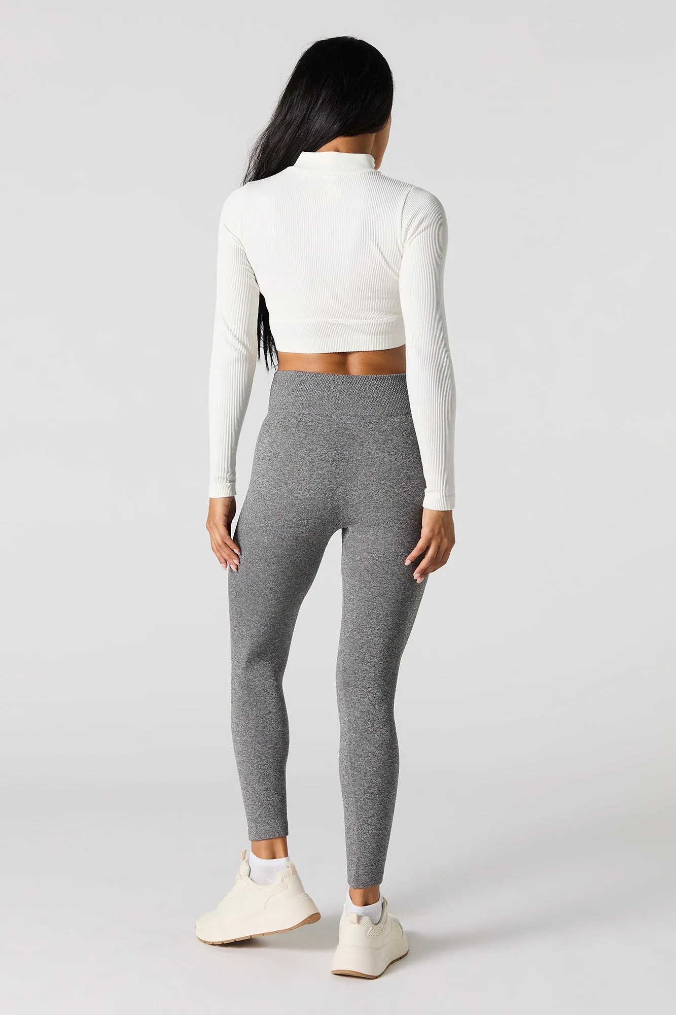 Active Exposed Seam Fleece Legging