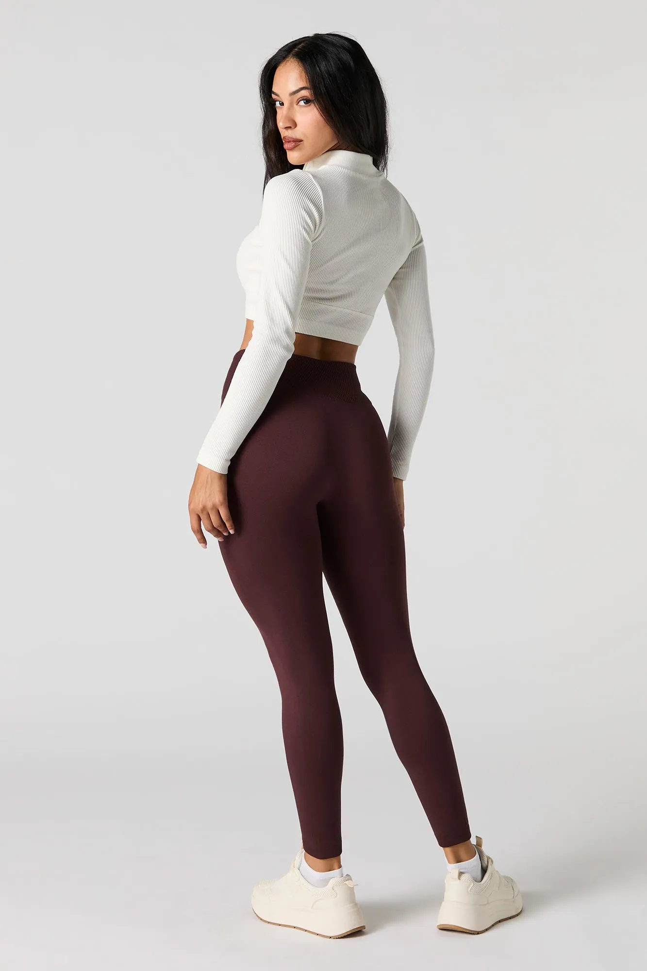 Active Exposed Seam Fleece Legging