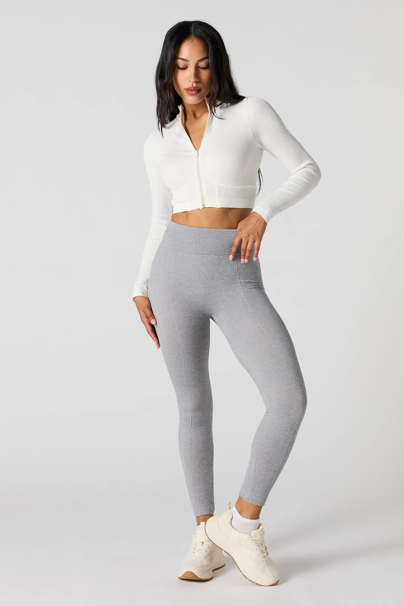 Active Exposed Seam Fleece Legging