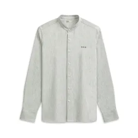 Aleks Heather Oxford Shirt Lt Grey Heather