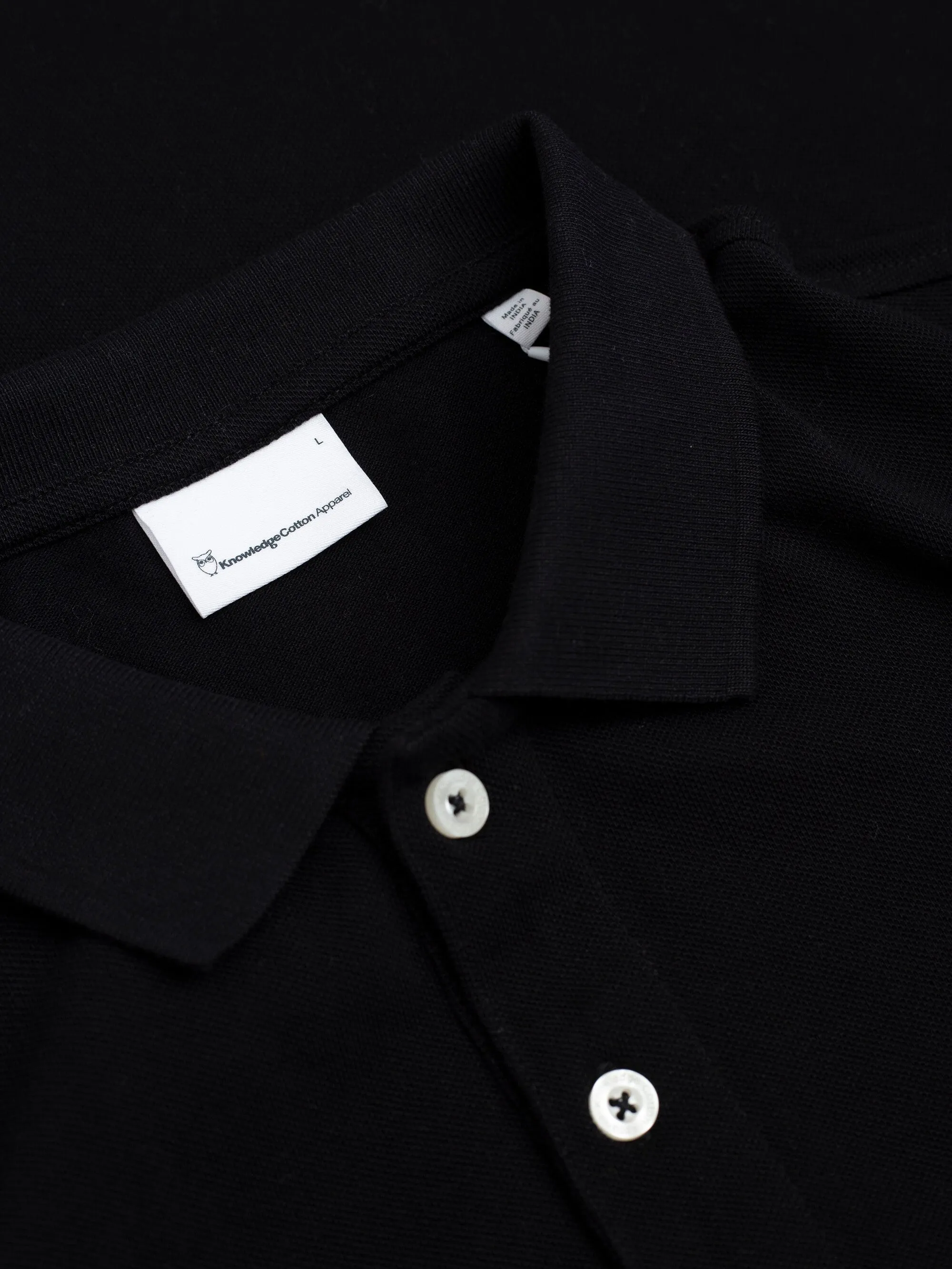 Basic badge polo - Black Jet