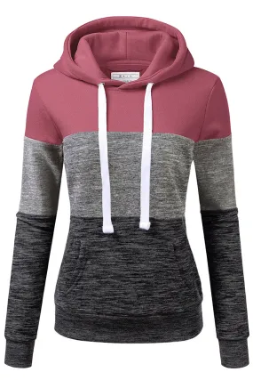 BASIC LIGHTWEIGHT PULLOVER HOODIE SWEATSHIRT FOR WOMEN