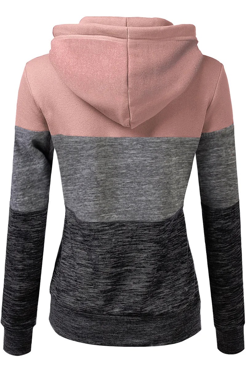 BASIC LIGHTWEIGHT PULLOVER HOODIE SWEATSHIRT FOR WOMEN