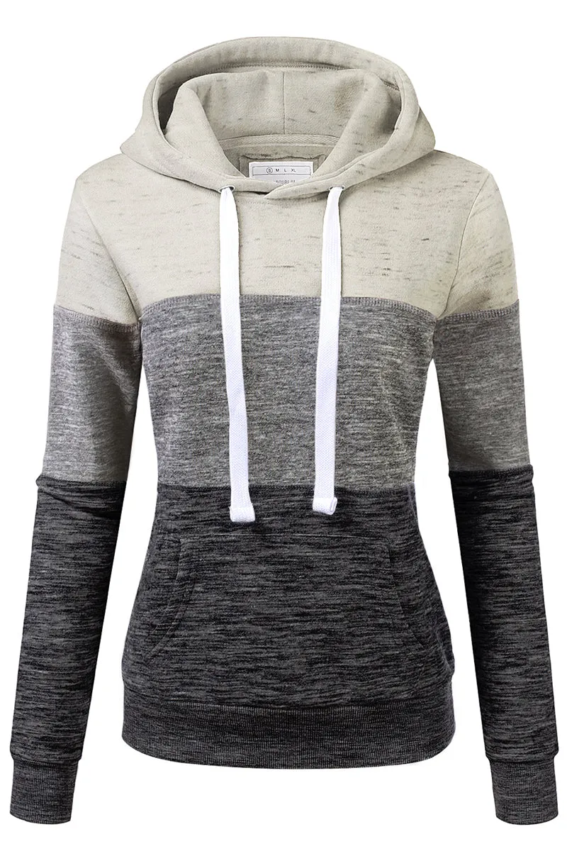 BASIC LIGHTWEIGHT PULLOVER HOODIE SWEATSHIRT FOR WOMEN