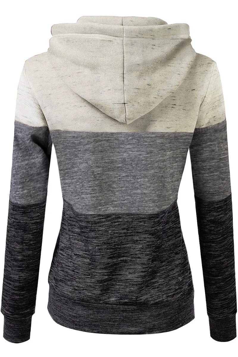 BASIC LIGHTWEIGHT PULLOVER HOODIE SWEATSHIRT FOR WOMEN