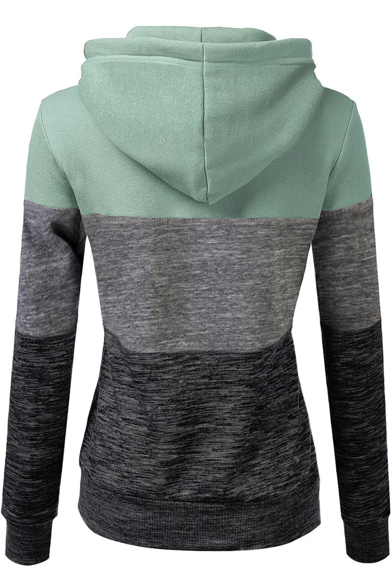 BASIC LIGHTWEIGHT PULLOVER HOODIE SWEATSHIRT FOR WOMEN