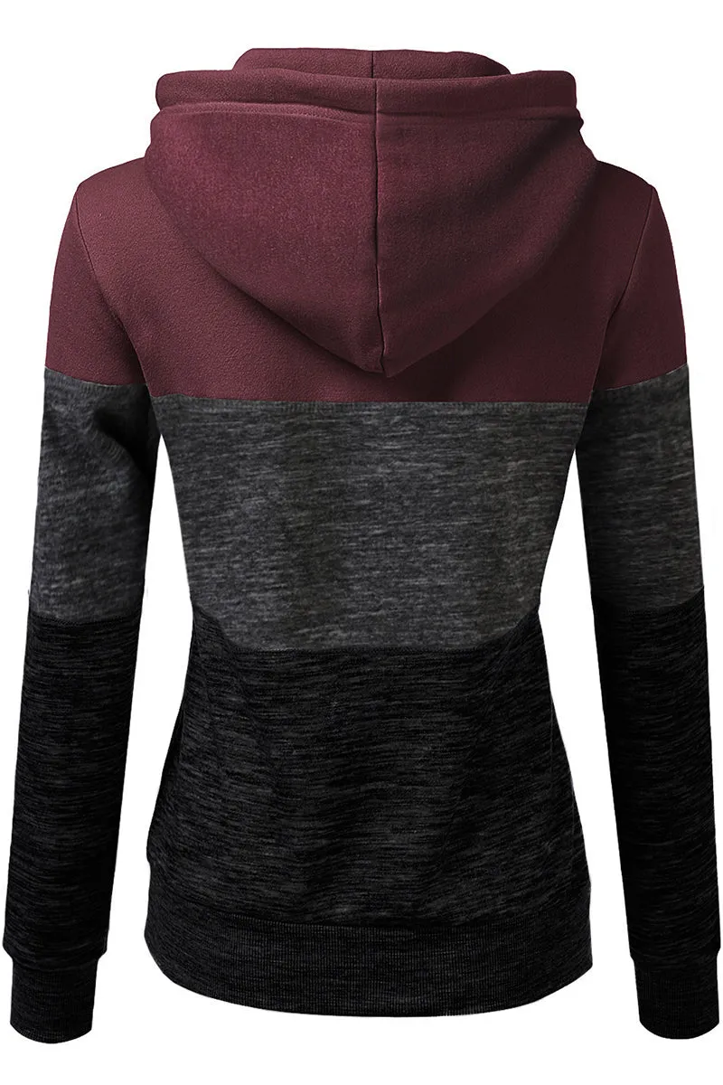 BASIC LIGHTWEIGHT PULLOVER HOODIE SWEATSHIRT FOR WOMEN