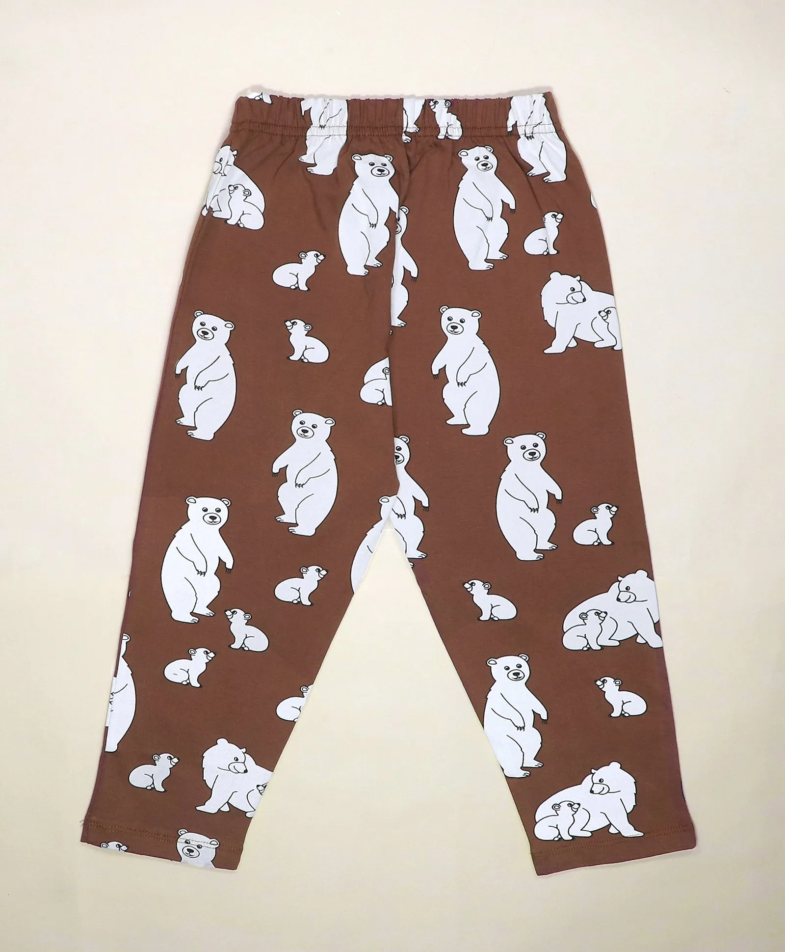 Bear Pattern Full Sleeves T-Shirt & Pajama Set