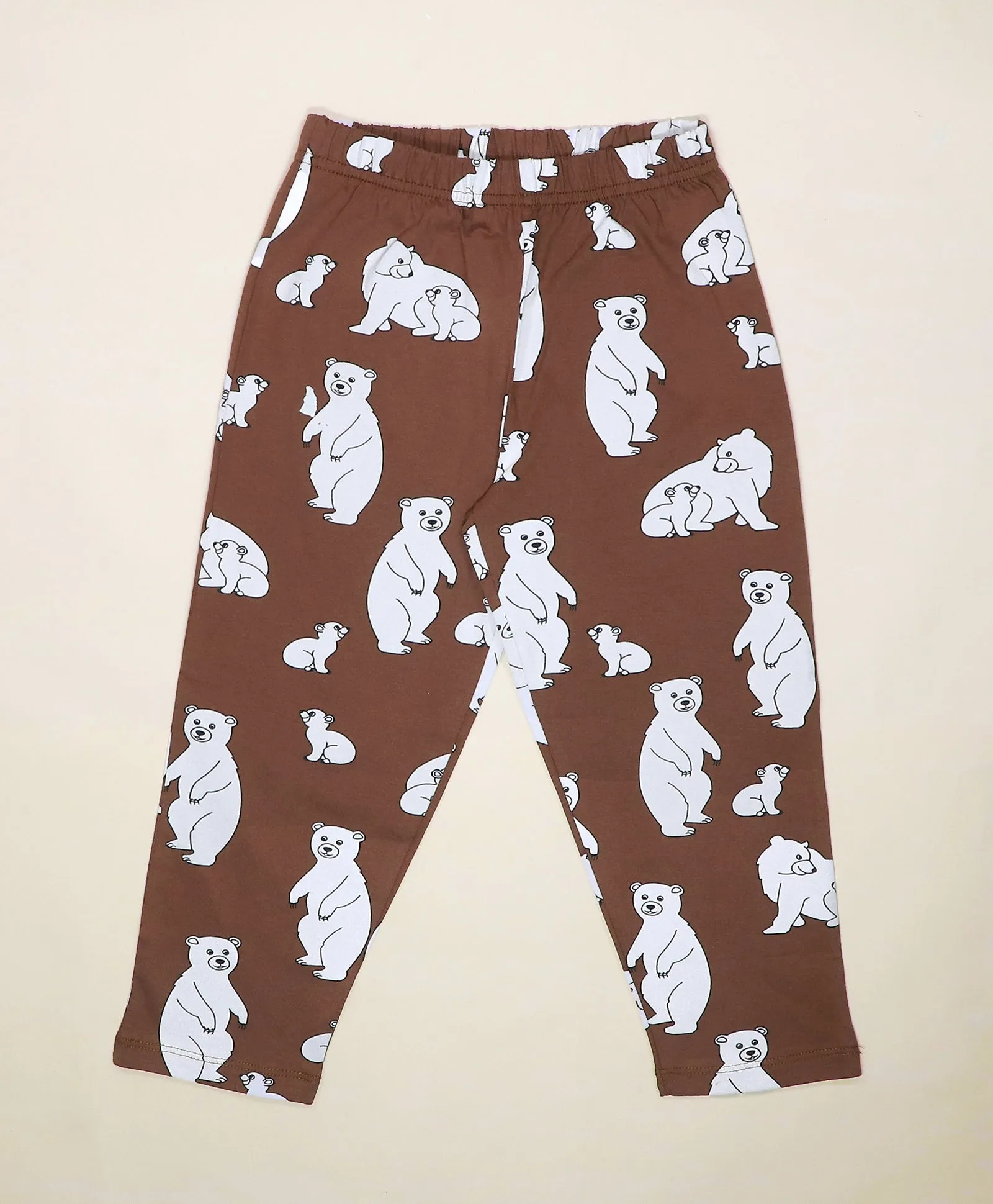 Bear Pattern Full Sleeves T-Shirt & Pajama Set