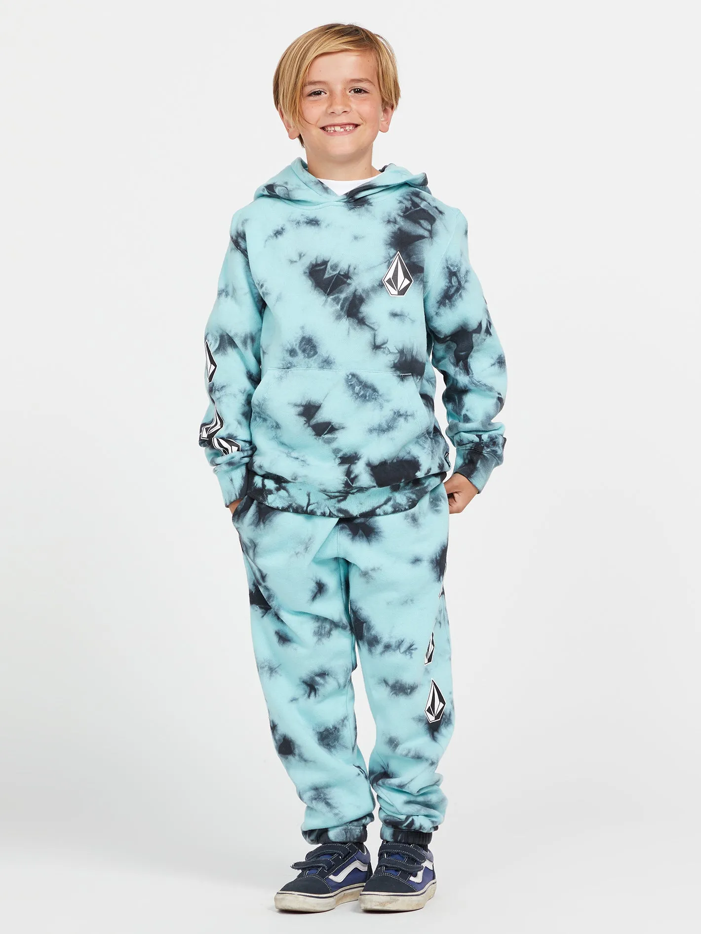 Big Boys Iconic Stone Plus Fleece Pants - Chlorine