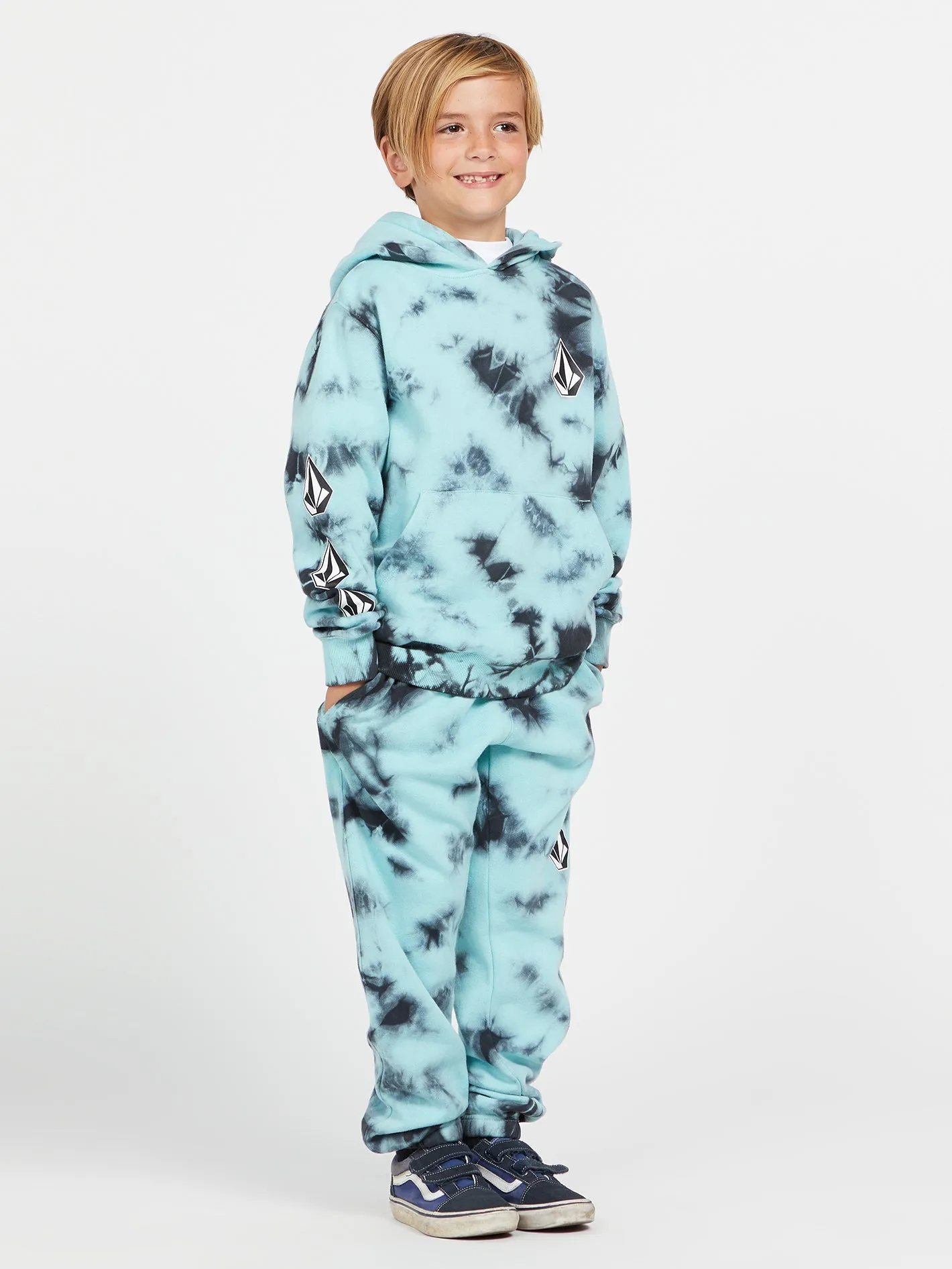 Big Boys Iconic Stone Plus Fleece Pants - Chlorine