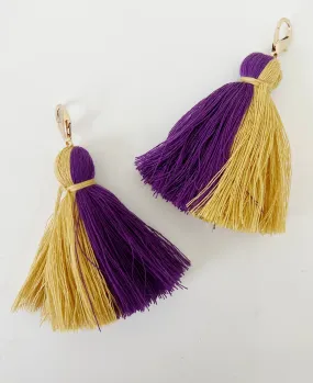 Big Kids Tassel Sets - Purple/Gold