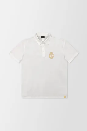 Billionaire White SS Crest Polo