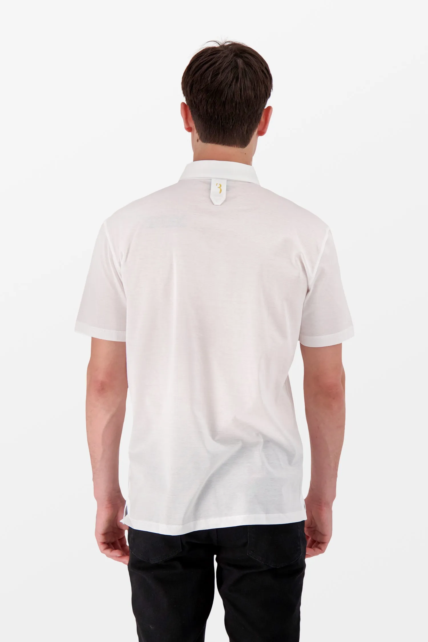 Billionaire White SS Crest Polo