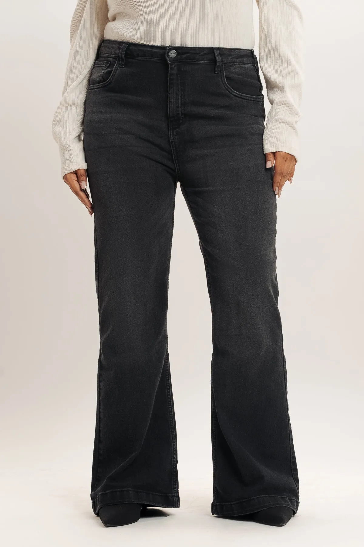 Black Bootcut Curve Jeans