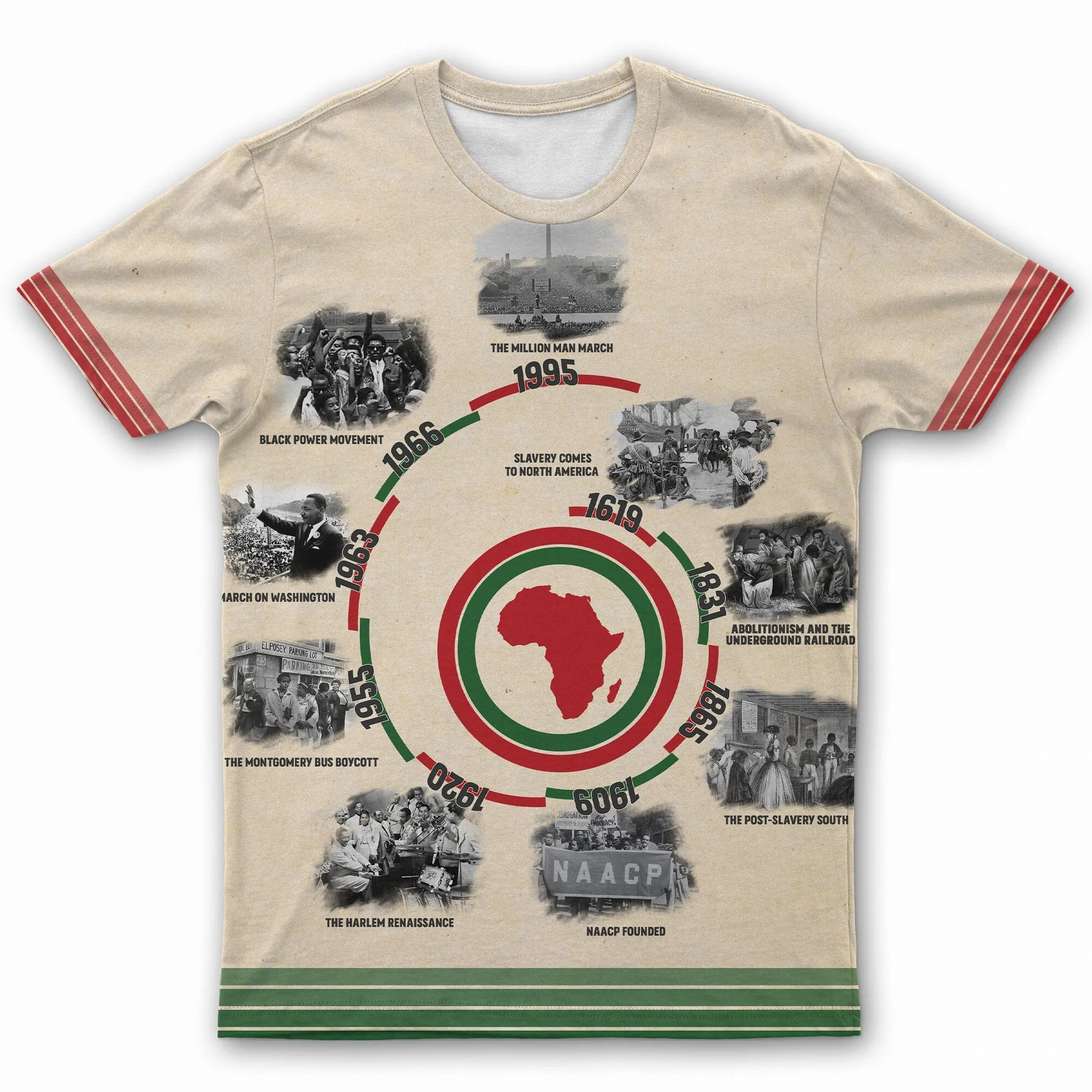 Black History Timeline T-shirt and Shorts Set