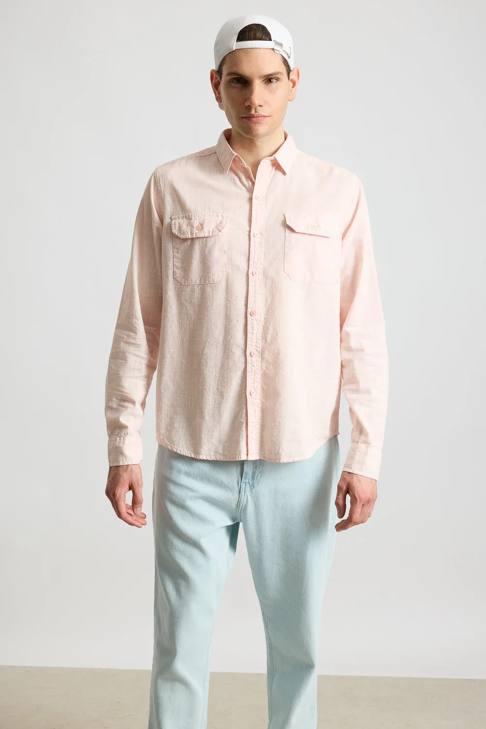 Blaze Pink Solid Men's Shirt