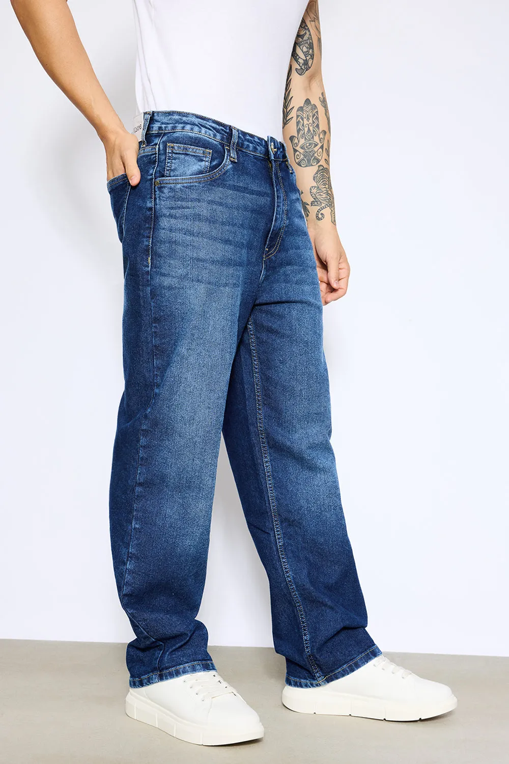 Blue Straight Men's Jeans