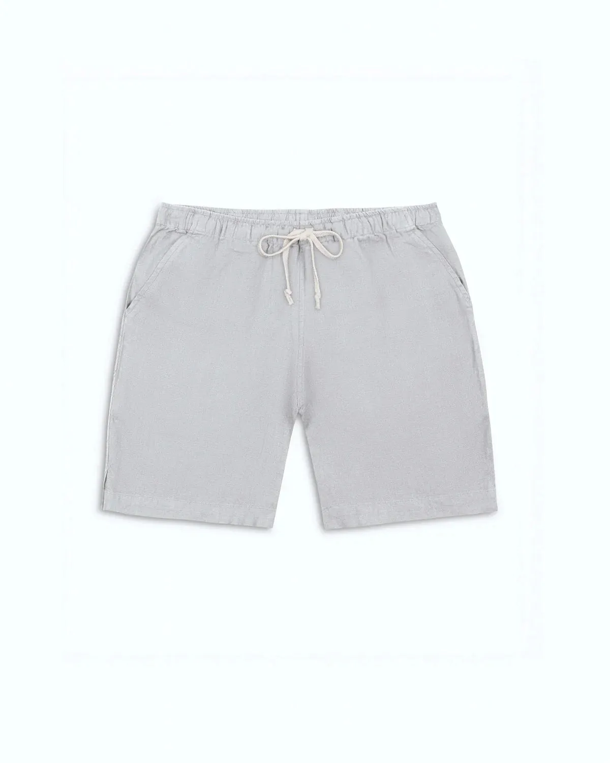 Bo Linen Drawstring Shorts - Steel